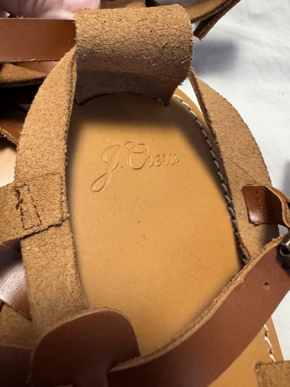 J.Crew Leather Gladiator Sandals – Vachetta Leather | Size 9 - MF0316 - Picture 5 of 5